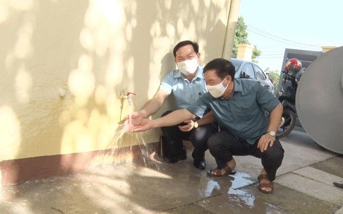 Vận hành thử nghiệm công trình nước sạch sinh hoạt tập trung tại xã Đông Cao, thị xã Phổ Yên (